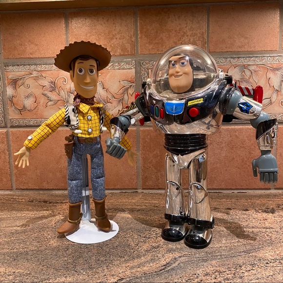 Collectors Toy Story Woody & Buzz Lightyear Animated Toys - Picture 1 of 16
